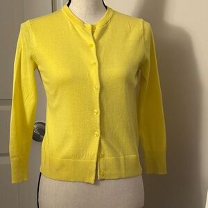GAP Yellow Cardigan Sweater